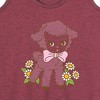 Women's - Instant Message - Vintage Lamb Graphic Racerback Tank - 2 of 4