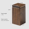 Toothpick Holder Dispenser, Walnut Toothpick Holder Container, Home Kitchen Restaurant Gift, Wood Decoration, No Toothpick - 2 of 4
