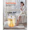 VEVOR Towel Warmer Bucket, 20L Heated Towel Warmer with Light, Large Blanket Warmers, 20/40/60/90 Mins Auto Shut off and Temperature Setting, White - 3 of 4