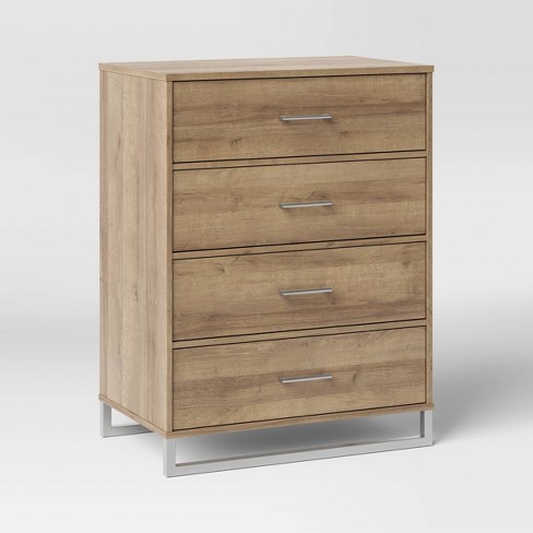 Mixed Material 4 Drawer Dresser Natural Wood Room Essentials Mdf Frame Spot Clean Astm Compliant Target