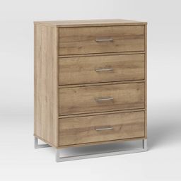 4 drawer modern gallery dresser walnut brown - room essentials Target 4 Drawer Modern Gallery Dresser Walnut Brown