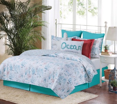 C&F Home St. Vincent Coastal Beach Cotton Quilt Set  - Reversible and Machine Washable