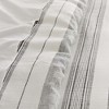 Monroe Stripe Grey Duvet Set - Levtex Home - 4 of 4