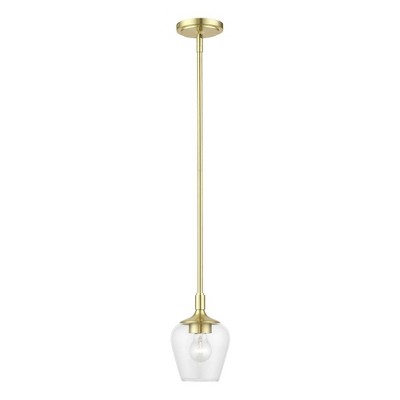 Livex Lighting Willow 1 - Light Pendant in  Satin Brass