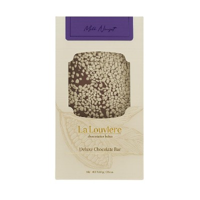 La Louviere Milk Chocolate Bar With Nougat Pieces