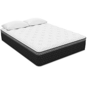 NicBex 14 Inch Hybrid Mattress for a Cool Sleep,Fiberglass Free,Medium Feel Mattresses,White - 1 of 4