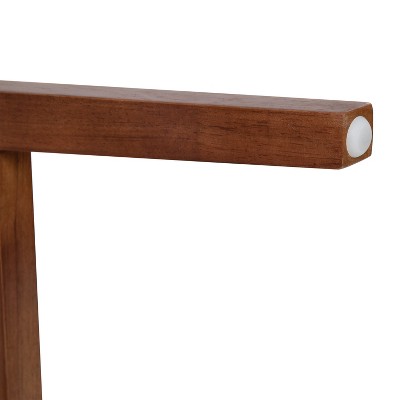 Black and Walnut Wood Writing Desk with Storage Drawer