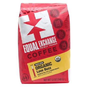 Equal Exchange Organic Love Buzz Dark Roast Whole Bean Coffee - 12oz