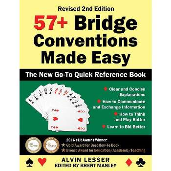 57+ Bridge Conventions Made Easy - by  Alvin Lesser (Paperback)