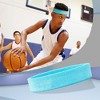 Unique Bargains Cotton Terry Basketball Cycling Yoga Sports Sweatbands Sky Blue 2 Pcs - 2 of 4