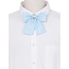 INSPIRE CHIC Women's Metallic Shiny Solid Color Square End Bow Ties - 4 of 4