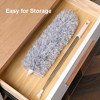 NAYSAYE Cleaning Duster with Extension Pole Bendable Head for Ceiling Fan High Ceiling Blinds Furniture and Cars, Gray, 16.93"*1.46"*2.56" - 4 of 4