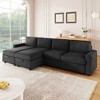 103.9" Convertible U-Shaped Sectional Sofa with Two Storage Chaise Lounges & 4 USB Ports - 2 of 4