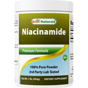 Best Naturals Niacinamide (Vitamin B3) Pure Powder 1 Pound - 1 of 4