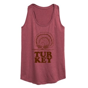 Women's - Peanuts - Woodstock Turkey Graphic Racerback Tank - 1 of 4