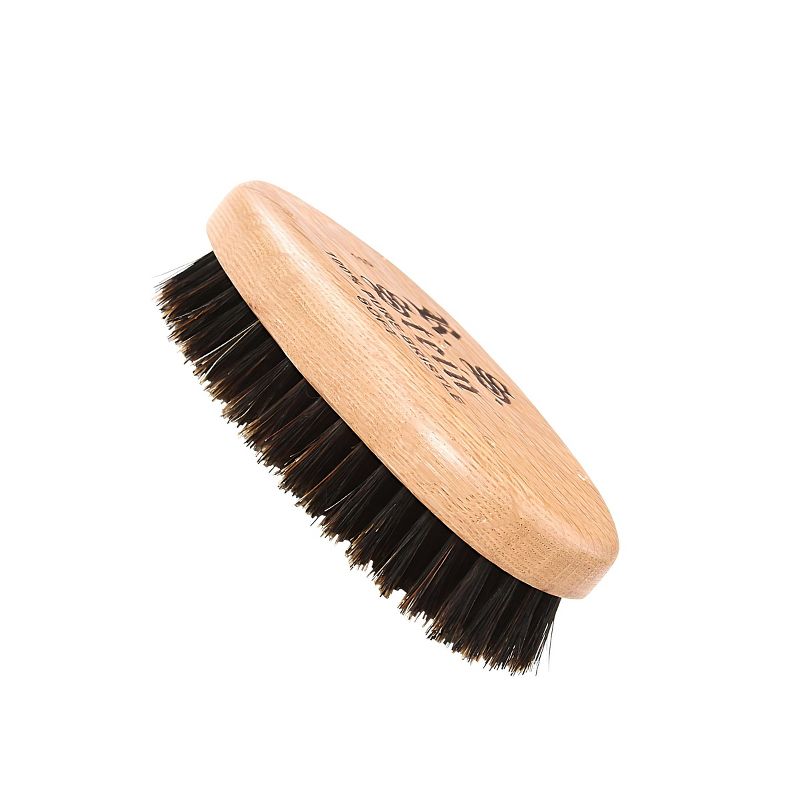 Bass Brushes - Men's Hair Brush Wave Brush with 100% Pure Premium Natural Boar Bristle SOFT Natural Wood Handle Military/Wave Style Oval Oak Wood, 3 of 5