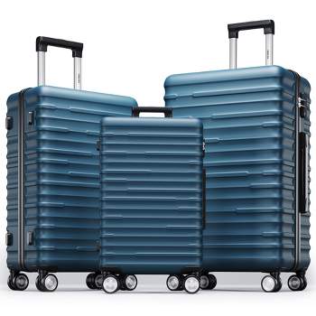 3 PCS Expandable ABS Hard Shell Luggage Set with Spinner Wheels and TSA Lock(20/24/28) - ModernLuxe
