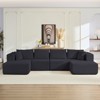 Mjkone 135''Cloud Modular Sectional Sofa,4-PCS U-Shaped Couch with Chaise Lounge,Free-Combined,No Assembly Required - 3 of 4