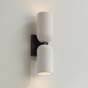 Possini Euro Design Possini Euro Amalfi 15" High Black and Cement 2-Light LED Wall Sconce - 2 of 4