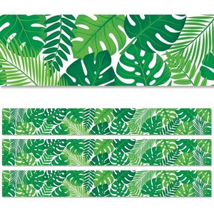 Creative Teaching Press EZ Border 3" x 48' Green Tropical Leaves 3/Pack (CTP10480-3) - 1 of 2