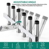 Fishing Rod Holder for Car, 6 Link Tube for 2'' Hitch Receiver, Angle Adjustable Stainless Steel Fishing Pole Rack, Rust Resistant & Quick Release - 2 of 4