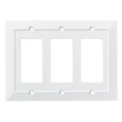 Franklin Brass 135862 Diamond Plate Triple Switch Wall Plate/Switch Plate/Cover 