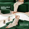 QingMoon 117" L-Shaped Sectional Sofa, Corduroy 3-Seater Couch with Pearl-like Piping and Tufted Design for Living Room and Apartment, No Assembly - 4 of 4