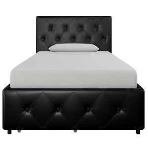 DHP Dakota Upholstered Bed with Storage Drawers - 1 of 4