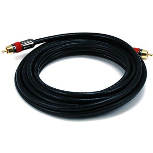 Monoprice Digital Coaxial Cable - 15 Feet - Black | High-quality Coaxial Audio/Video RCA CL2 Rated Cable - RG6/U 75ohm (for S/PDIF, Digital Coax, - 1 of 4