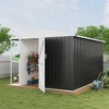 8x10 FT Outdoor Metal Storage Shed, Large Lockable Garden Tool Shed with Air Vents &  Open Shelves, Heavy-Duty Utility Tool Shed Storage House - 2 of 4