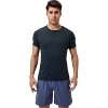 Anna-Kaci Active Men's Performance Crew Neck Athletic T-Shirt with Subtle Hex Pattern and Moisture-Wicking Fabric - 2 of 4