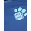 Blue's Clues Paw Print Logo & Blue Character Art Crew Neck Short Sleeve Blue Mesh Jersey - 3 of 4