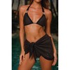 Moda Minx 'Trinidad' Black Micro Sarong - 3 of 4