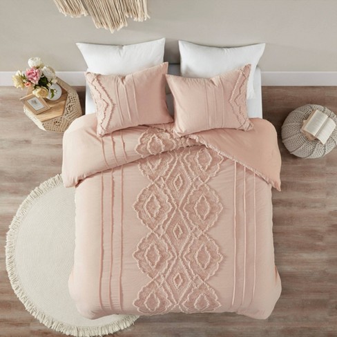 3pc Full/Queen Lola Cotton Duvet Cover Set - Blush 3pc Full/Queen Lola Cotton Duvet Cover Set - Blush