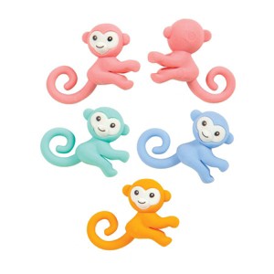 Geddes Monkey Eraser Pencil Topper - 24 per bag - 1 of 1