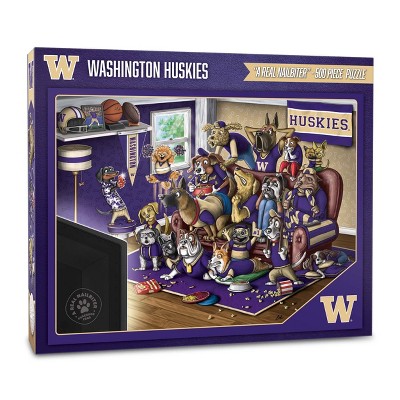 NCAA Washington Huskies Purebred Fans 'A Real Jigsaw Nailbiter' Puzzle - 500pc