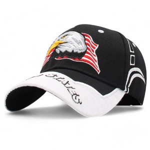 Alilang Embroidered American Eagle Baseball Cap with Patriotic Flag Design - 1 of 4