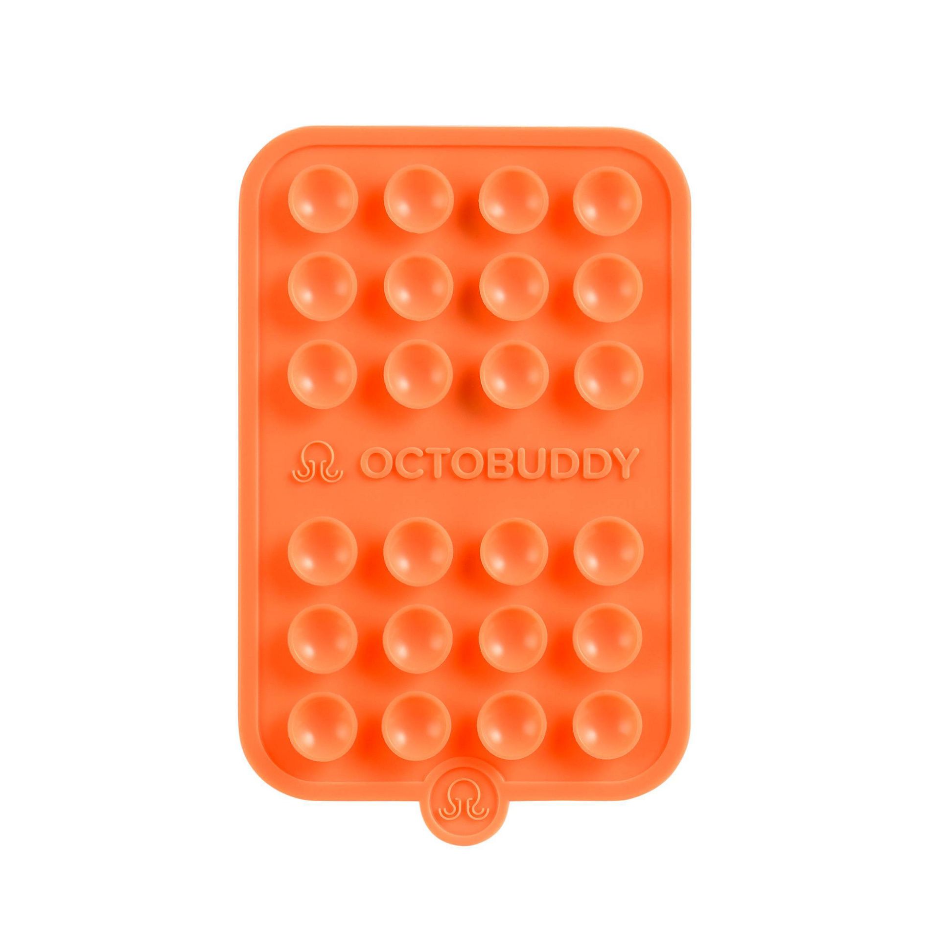 Octobuddy Silicone Suction Cup Phone Case Mount Double-Sided - Orange