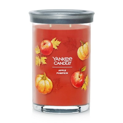 20oz Signature Large Tumbler Glass Apple Pumpkin Jar Candle - Yankee Candle