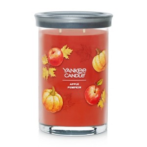 20oz Signature Large Tumbler Glass Apple Pumpkin Jar Candle - Yankee Candle - 1 of 4