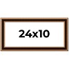 PosterPalooza | Panoramic Weathered Gold Picture Frame - UV Acrylic, Foam Board Backing, Hanging Hardware - 2 of 4