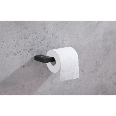 Matte Black Stainless Steel Bathroom Hardware Set, 4-Piece