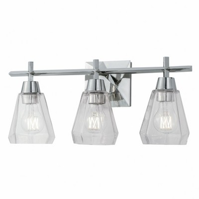 Norwell Lighting Arctic 3 - Light Vanity in  Polished Nickel