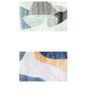 Unique Bargains Durable Non-Slip Machine Washable Boho Geometry Kitchen Floor Mats - 1 of 4