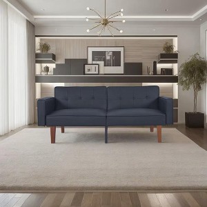 NicBex 68.11 Inch PU/Linen Sofabed,Convertible Sofa with Tufted Backrest for Living Room,Office,Apartment,Small Space - 1 of 4