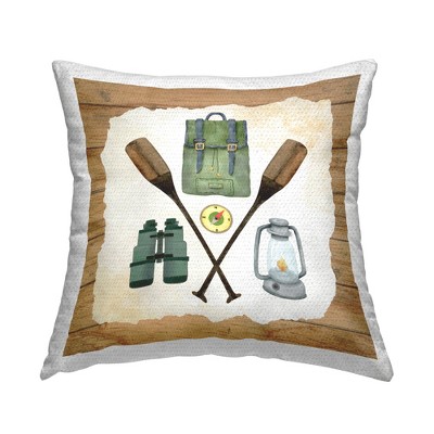 Stupell Industries Rustic Camping Gear, 18 x 18