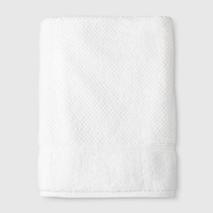 Performance Texture Bath Sheet White - Threshold