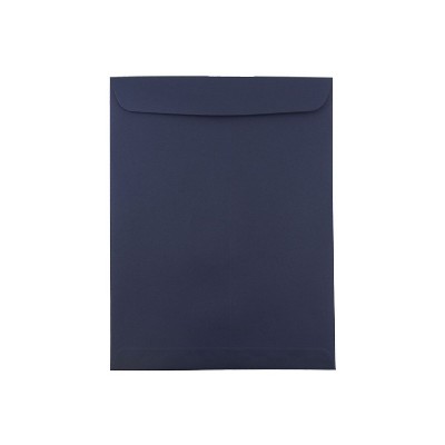 JAM Paper 10 x 13 Open End Catalog Envelopes Navy Blue 10/Pack 12828427F