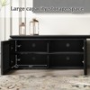 LOVSON 78.7"-110"Extendable TV Media Console for Up to 55 Inch, Modern TV Stand, Entertainment Center with Storage, for Living Room,Black - 4 of 4