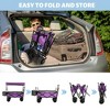 Grungis Extended Heavy-Duty Wagon Cart with Canopy,All-Terrain Shopping Cart with Side Pocket and Brakes,Utility Cart for Camping,Shopping - 4 of 4